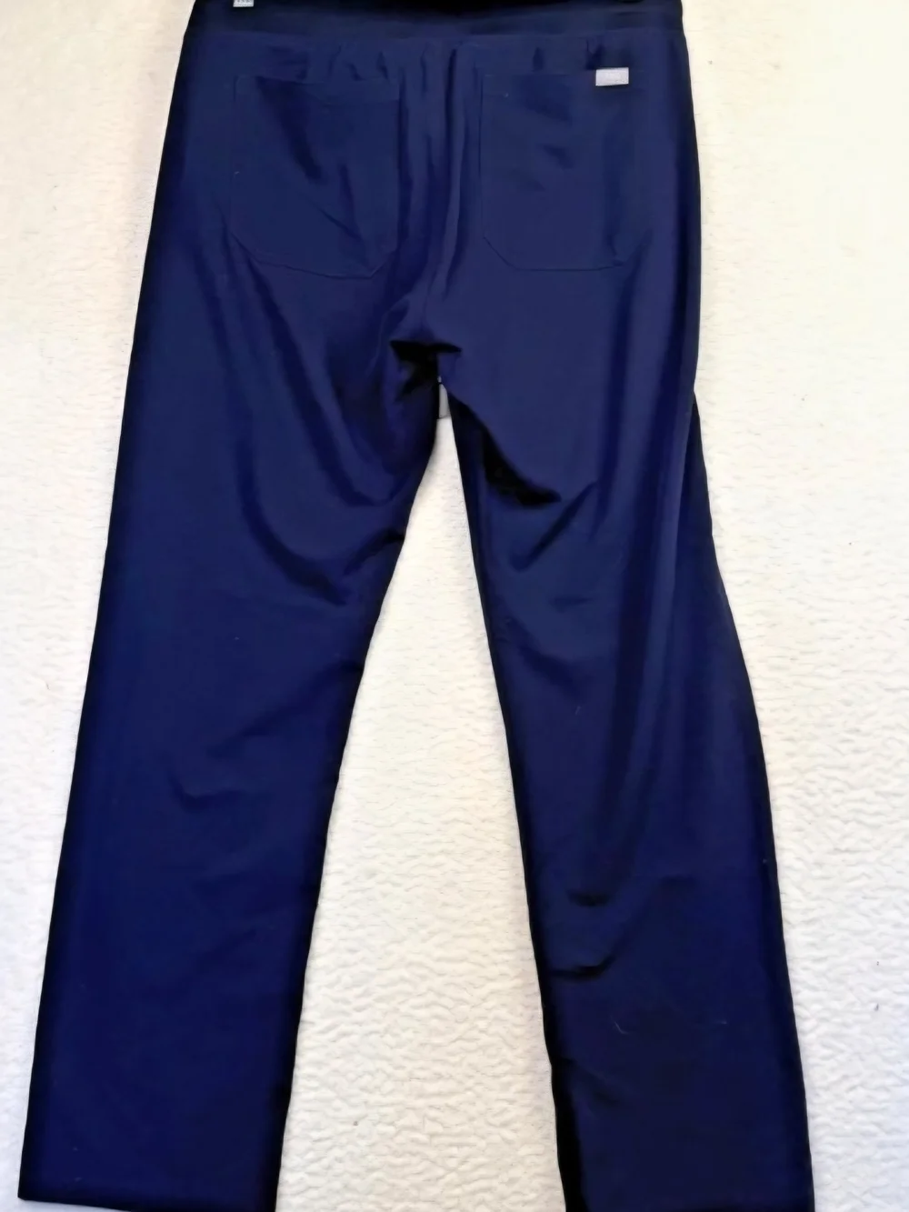 Figs Men's Navy Fig Srubs with Gray Drawstring Small
